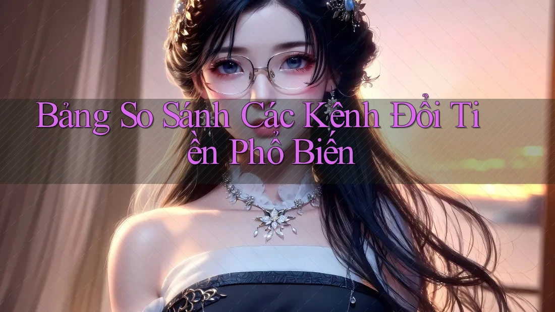 Bảng So Sánh Các Kênh Đổi Tiền Phổ Biến Bảng So Sánh Các Kênh Đổi Tiền Phổ Biến