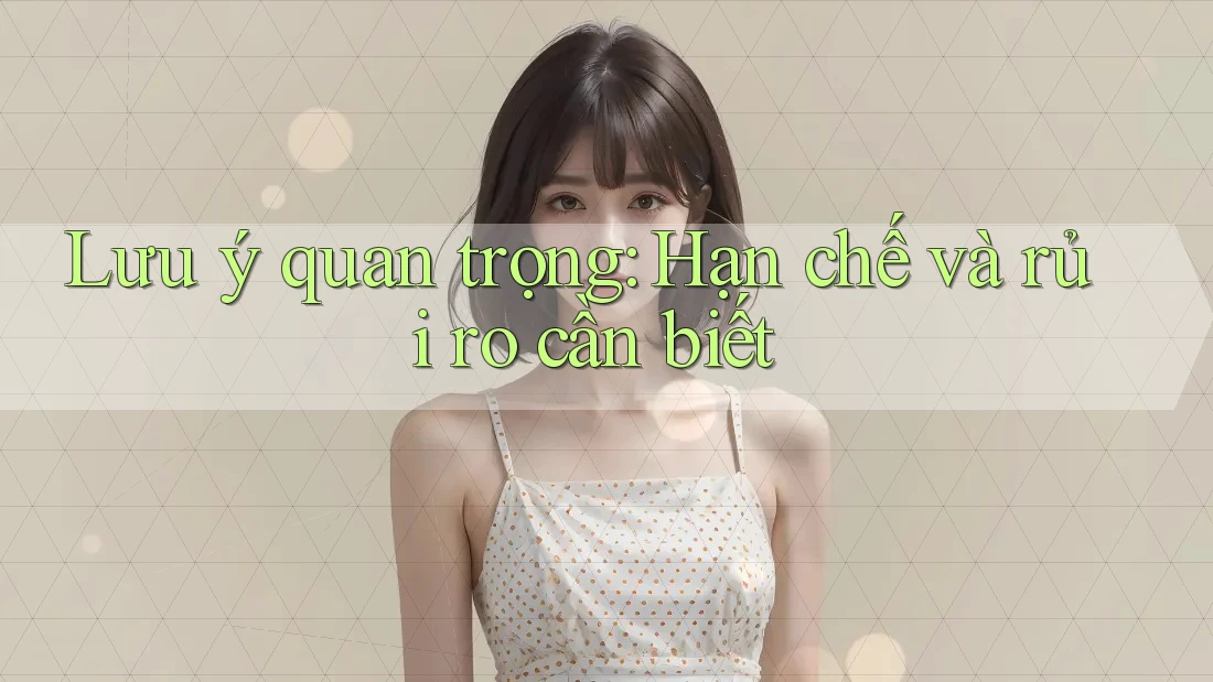 Lưu ý quan trọng: Hạn chế và rủi ro cần biết