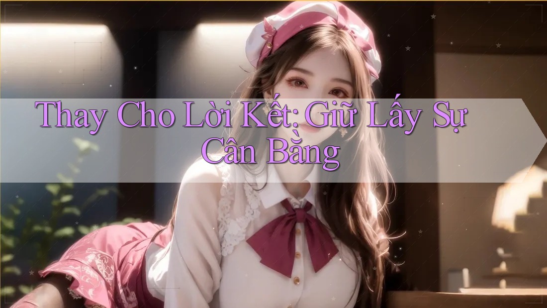 Thay Cho Lời Kết: Giữ Lấy Sự Cân Bằng Thay Cho Lời Kết: Giữ Lấy Sự Cân Bằng