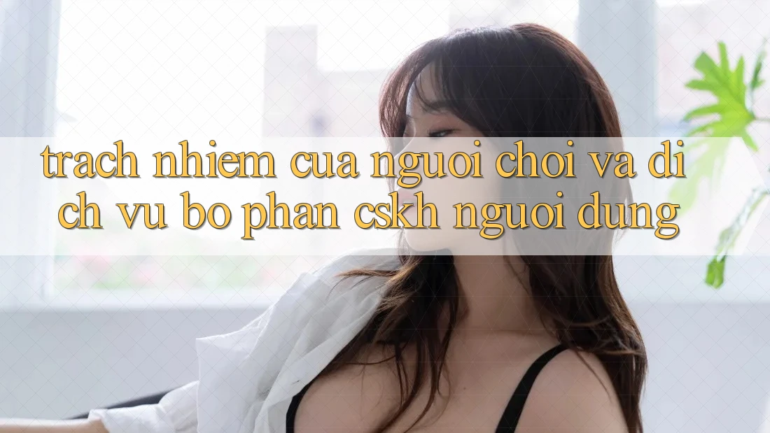 Trách Nhiệm Của Người Chơi Và Dịch Vụ Bộ phận CSKH Người dùng Trách Nhiệm Của Người Chơi Và Dịch Vụ Bộ phận CSKH Người dùng