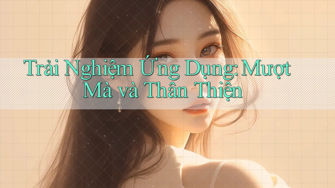 Trải Nghiệm Ứng Dụng: Mượt Mà và Thân Thiện Trải Nghiệm Ứng Dụng: Mượt Mà và Thân Thiện